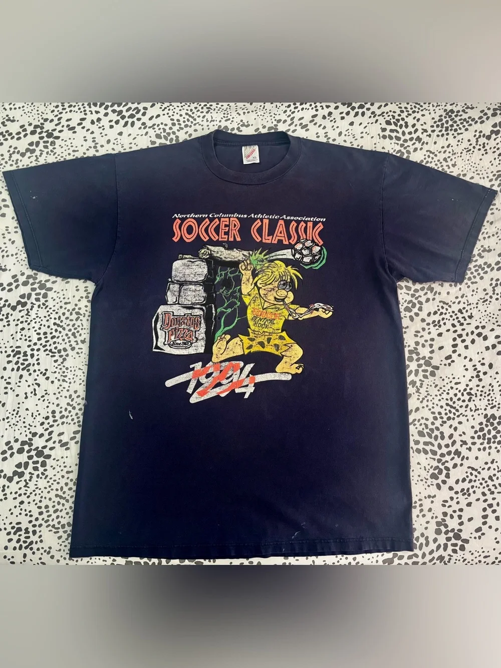1994 Northern Columbus Athletic Association Soccer Classic Donatos Pizza Tee - Picture 1 of 5
